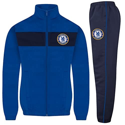 Image of Chelsea Official Football Gift Boys Tracksuit Set Royal 6-7 Years SB