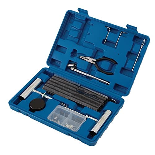 Image of Draper 04139 Tyre Puncture Repair Kit for Tubeless Off Road Vehicles (65 Piece), Blue and Black, One Size