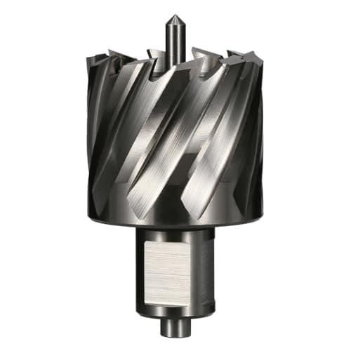 Image of Vearter 42mm HSS Annular Cutter, 19.05mm Weldon Shank, Mag Drill Bit with Pilot Pin for Steel Plate, Aluminum, Brass, Cast iron, Stainless Steel