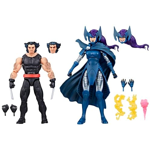 Image of Hasbro Marvel Legends Series Wolverine & Psylock 2 Pack 6" Adult 50th Anniversary Collectible Figure