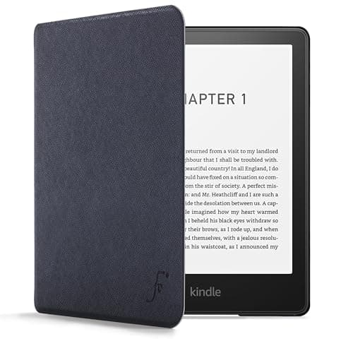 Image of Forefront Cases Case for Amazon Kindle Paperwhite (16 GB) 7" & Paperwhite Signature Edition (32 GB) & Kindle Colorsoft (2024 Models) - Navy Blue - Slim, Light & Protective Smart Auto Sleep-Wake Cover