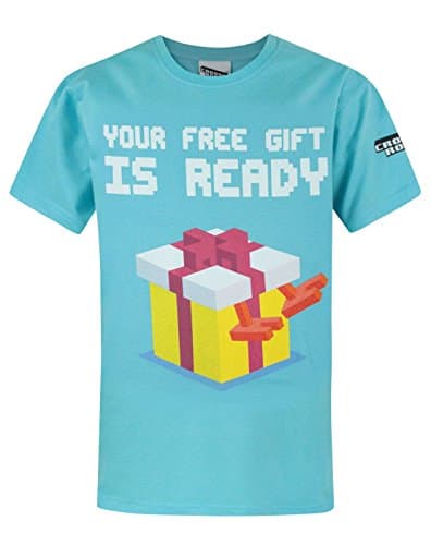 Image of Crossy Road Boy's T-Shirt (7-8 Years) Blue