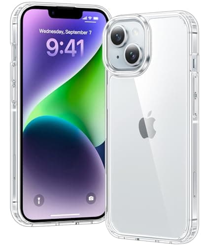 Image of Voyahülle Clear Case for iPhone 14 Plus, Ultra Thin, Shockproof TPU Cover, Anti-Yellowing, Crystal Clear, Phone Case for Apple iPhone 14 Plus - Clear