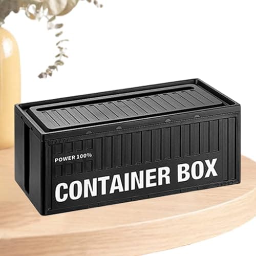 Image of Cable Management Box - 32.5 x 14 x 13.5 cm Standing Pen Cable Management Compartment Wire Concealer Holder Under Desk Wire Management Tably Potential Strip Organiser Box Hidden Cable Racing Road For