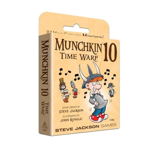 Image of Steve Jackson Games | Munchkin 10: Time Warp | Expansion with 112 New Cards for the Hilarious Fast-Paced Card Game Munchkin | Ages 10 and Up | English