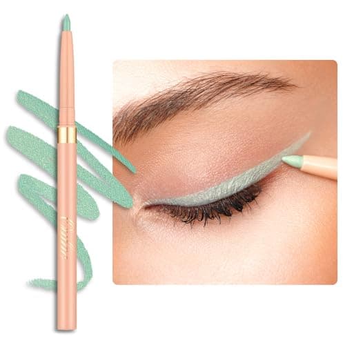 Image of OULAC Matte Green Eye Liner Pencils Waterproof, Smudge-proof Retractable Eyeliner Lasts 24H +, Highly Pigmented and Smooth, Long-lasting Formula, Vegan (11) Mint