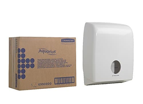 Image of Aquarius Bulk Pack Folded Toilet Tissue Dispenser 6990 – 1 x White Folded Toilet Paper Dispenser