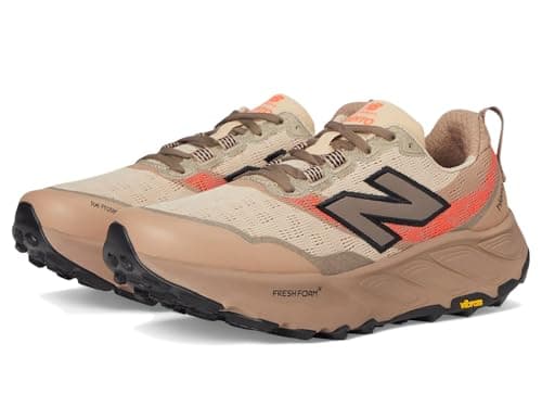 Image of New Balance Men's Fresh Foam X Hierro V9 Trail Running Shoe, Desert Clay/Earth Shadow/Urgent Red, 9 Wide