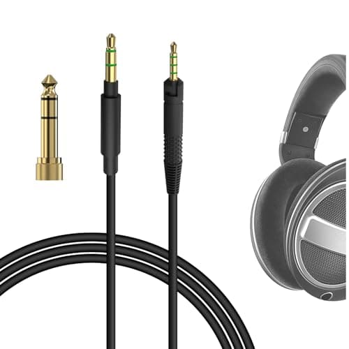 Image of GEEKRIA Audio Headphone Cable Compatible with Sennheiser HD 620S/599/ 599SE/598/560S/400PRO/ 579/569/ 550/505 Replacement Headphones Cable, 3.5mm to 2.5mm Stereo Cord (4 ft/1.2 m)