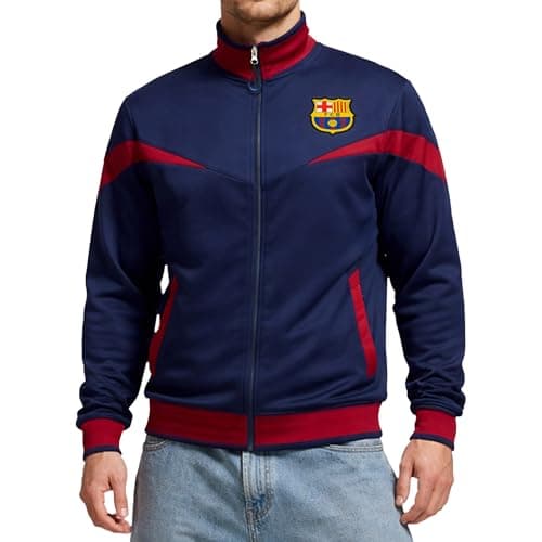 Image of Icon Sports FC Barcelona Full-Zip Barça Track Jacket (Large, Blue)