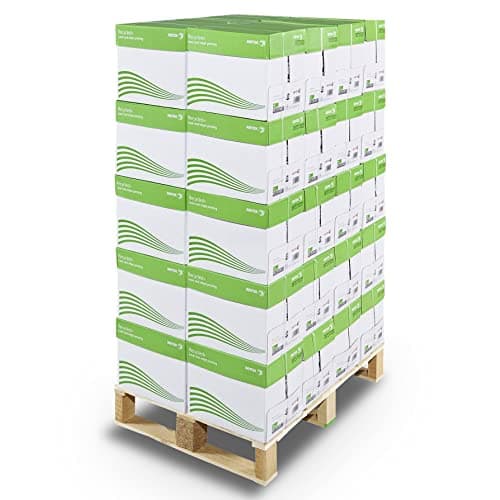 Image of Xerox Recycled+ White Recycled Paper ISO 80 GSM A4 Pack of 40 Cards 200 Reams of 500 Sheets 100,000 Sheets