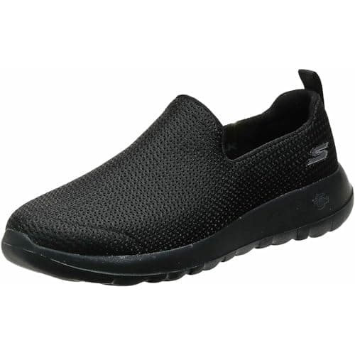 Image of Skechers Men's Go Walk Max Slip On Trainers, Black Black Black Bbk, 10 UK