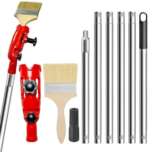 Image of OAONY 2.0M Universal Multi-Angle Paint Brush Extension Pole Set,Professional Paint Roller Extension Pole with Paint Brush fits Most Rollers Brush and Scrapers