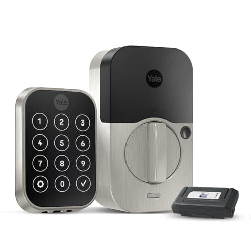 Image of Yale Security Assure Lock 2 Deadbolt, Satin Nickel Smart Keyless Entry Door Lock with Z-Wave Connected Keypad for Code Entry, YRD450-ZW2-619