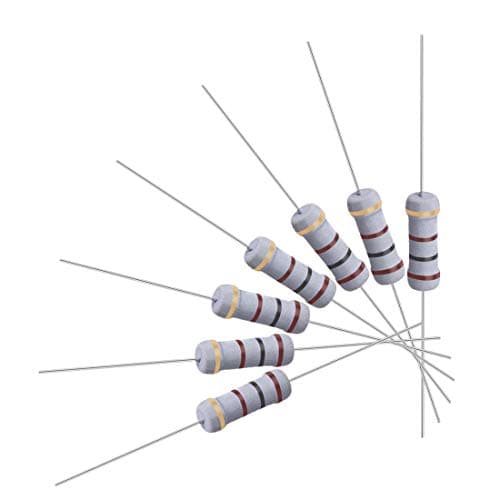 Image of sourcing map 50Pcs 100 Ohm Resistor, 1W 5% Tolerance Metal Oxide Film Resistors, Axial Lead, Flame Proof for DIY Electronic Projects and Experiments
