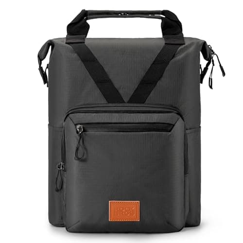 Image of ROCKBROS Bike Handlebar Bag for Brompton Foldable Bicycle Backpack Urban Handlebar Pack and City Bikes Daily Outdoor Sports Pouch for Women Men Black