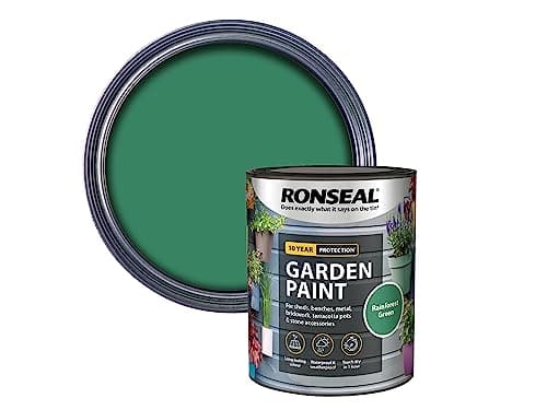 Image of Ronseal Garden Paint Rainforest Green 750ml