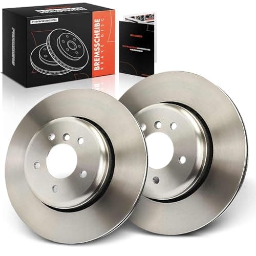 Image of Frankberg Brake Disc Set incl. 2x Discs Rear Vented Ø345mm Compatible with 5 Series Touring E61 5 Series E60 6 Series Cabriolet E64 6 Series E63 Replace# 34216763827