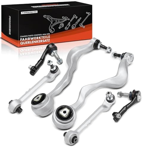 Image of Frankberg 6x Control Arm Set with Ball Joint Assembly Tie Rod End Track Rod End Front Compatible with C-Class W205 C-Class T-Model S205 C-Class Cabriolet A205 C-Class Coupe C205 Replace# 31122405862