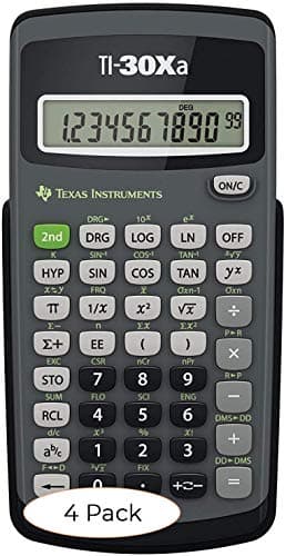 Image of TI-30Xa Scientific Calculator, 10-Digit LCD, Sold as 2 Each (Pack 4)