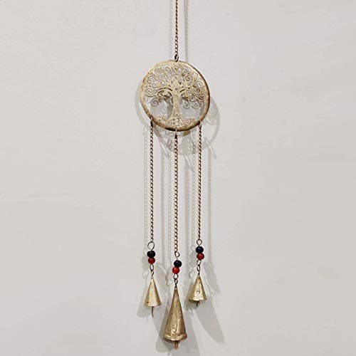 Image of Prezents.com Hanging Bells Tree of Life Home Decor Garden Windchime Celtic Symbol H58cm
