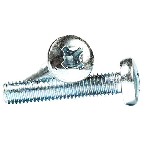 Image of M8 (8mm x 25mm) Phillips Pan Head Machine Screws Zinc Plated Steel DIN 7985 (Pack of 10) G09-G10BC