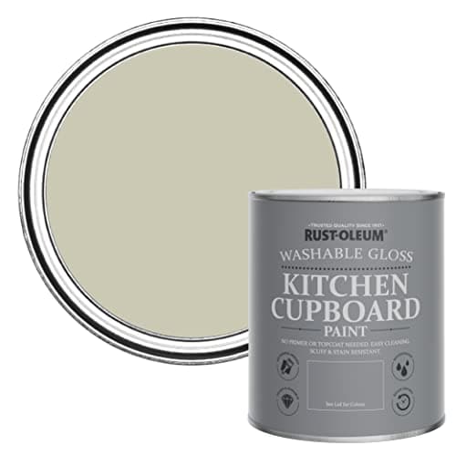 Image of Rust-Oleum Beige Kitchen Cupboard Paint in Gloss Finish - Half Light 750ml