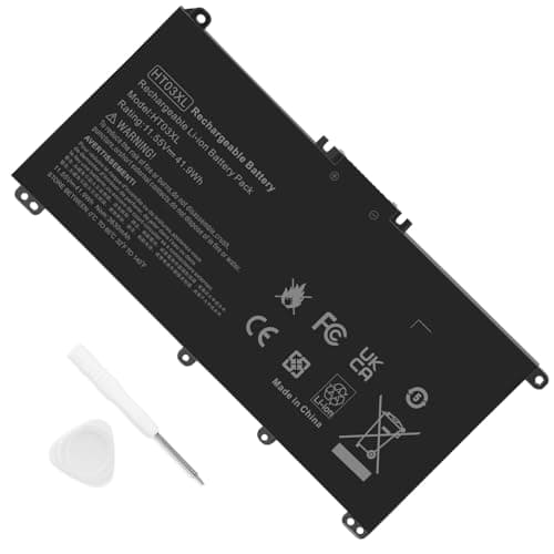 Image of ASUNCELL HT03XL Laptop Battery for HP Pavilion 14-CE 14-CF 14-CK 14-CM 14-DF 15-CS 15-CW 15-DA 15-DB 17-BY 17-CA Series, HP 240 245 250 255 Series, HSTNN-UB7J L11421-542, 11.55V/41.9Wh