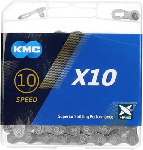 Image of KMC Unisex's X10 Chain, Grey, 114 Link