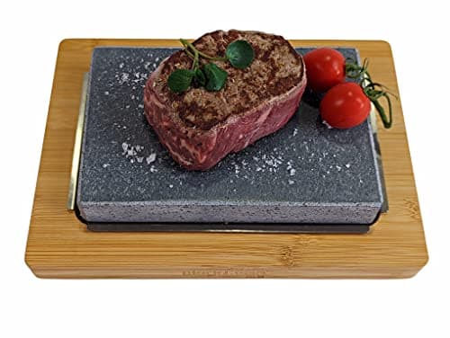 Image of Black Rock Grill Hot Stone Cooking Set - Restaurant-Grade Lava Stone for Sizzling Steak and Culinary Creations