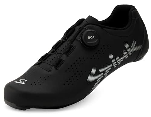 Image of Spiuk Unisex's Ruta Road Track Shoe, Black/White, 8.5 UK
