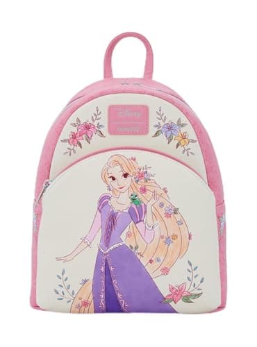 Image of Loungefly Disney Tangled Rapunzel Flowers Mini Backpack MAUVE ROSE NONE