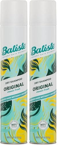 Image of Batiste Dry Shampoo Original 350ml, Fresh & Clean Fragrance, No Rinse Spray to Refresh Hair in Between Washes (Pack of 2)