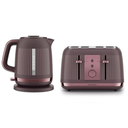 Image of Kenwood Dusk Electric Kettle With Kenwood Dusk Toaster, 4 Slot Toaster