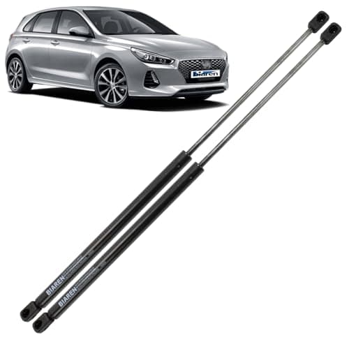 Image of BIAREN 2x Rear Tailgate Boot Gas Struts For Hyundai i30 Hatchback (2007-2011) Lift Support System 310 (N) 569 MM 817712R000 817711Z000