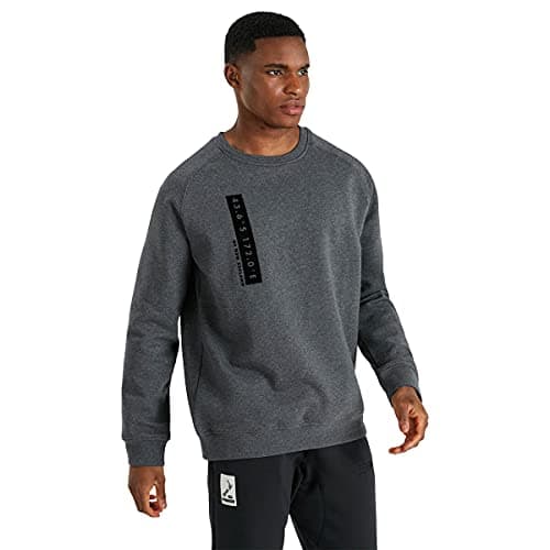 Image of Canterbury Men's Oversized Crewneck Sweatshirt, Dark Grey Marl, L