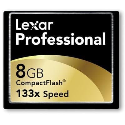 Image of Lexar Professional 133X 8GB Memory Card (CompactFlash)