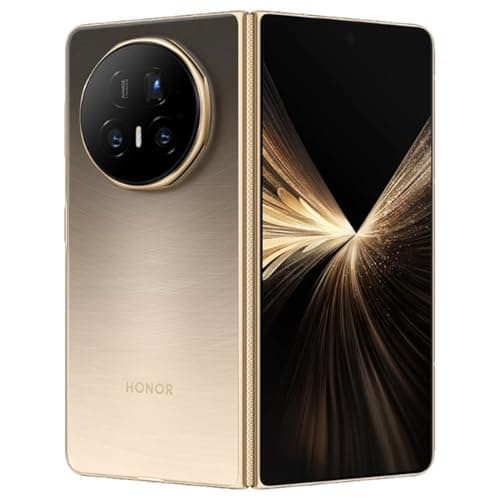 Image of HONOR Magic V​5 5G ​(MBH-N49) AI Mobile Phone, Sim Free, ​512GB​ Storage 1​6GB ​RAM, ​​​Dual SIM, Android 1​5​, Folding Screen Smartphone - Dawn Gold