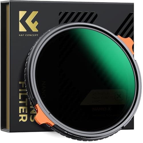Image of K&F CONCEPT 77mm Variable ND4-64 CPL Filter, ND Polarizing CPL Circular Polarizing Fader Neutral Density Filter 2 in 1 for Camera Lens No X Spot Multi-Coating