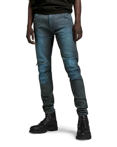 Image of G-STAR RAW 5620 3D Zip Knee Skinny Jeans for Men, 3D Lead Cobler, 30W x 32L