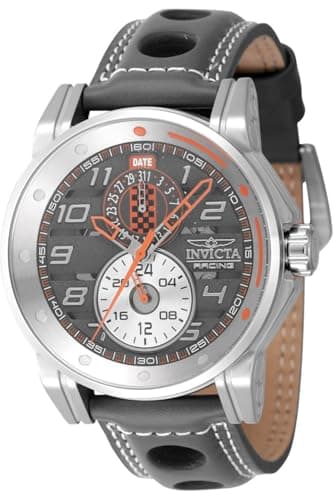 Image of Invicta Racing 47535 Men's Watch - Waterproof - Analogue - Quartz Movement - Stainless Steel with Grey dial - 46mm