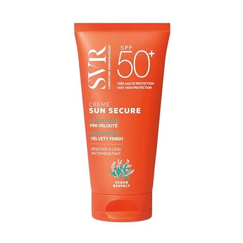 Image of SVR SUN SECURE SPF 50+ - Hydrating Face Sunscreen with Very High UVA/UVB Factor 50 Protection, Non-Greasy, Reef-Safe, All Ages, 50ml (Cream)
