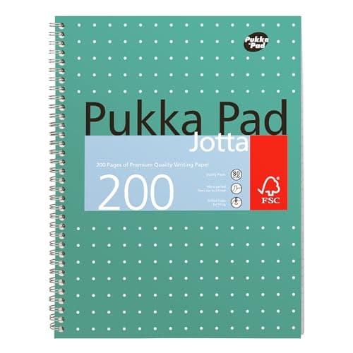 Image of 3 X Notebook Wirebound Jotta 80gsm Ruled and Margin 4 Hole 200 Pages A4 Ref JM018 [Pack 1]