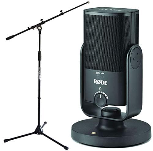 Image of Rode NT-USB Mini USB Studio Condenser Microphone + Keepdurm Microphone Stand