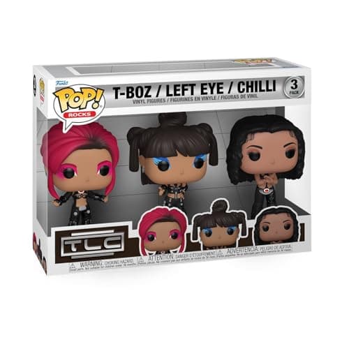 Image of Funko Pop! Rocks: TLC - Lisa Left Eye Lopes - Scrubs 3PK - Collectable Vinyl Figure - Gift Idea - Official Merchandise - Toys for Kids & Adults - Music Fans - Model Figure for Collectors