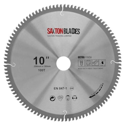 Image of Saxton TCT Negative Rake/Hook Circular Blade 250mm x 100T x 30mm Bore
