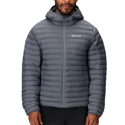Image of MARMOT Men's Echo Featherless Hoody-Hooded Lightweight Down-Alternative Jacket, Steel Onyx, XL