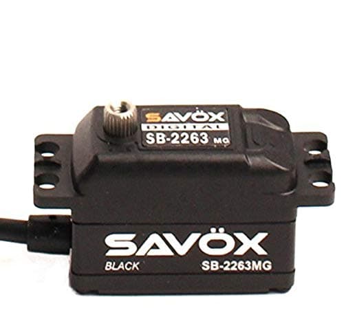Image of Savox 0.076/138.9 Black Edition Low Profile 6.0V Brushless Digital Servo