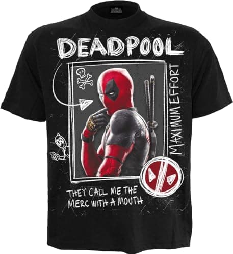 Image of Deadpool - Wolverine Sketches - T-Shirt Black - S
