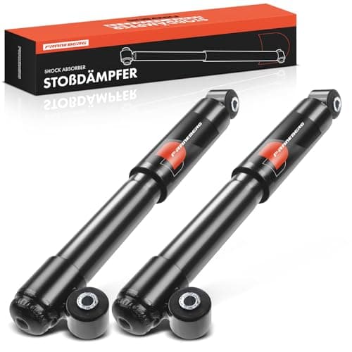Image of Frankberg 2x Shock Absorber Strut Rear Left Right 344mm Gas pressure Compatible with Seicento/600 187 Cinquecento 170 Replace# E1104, 170495